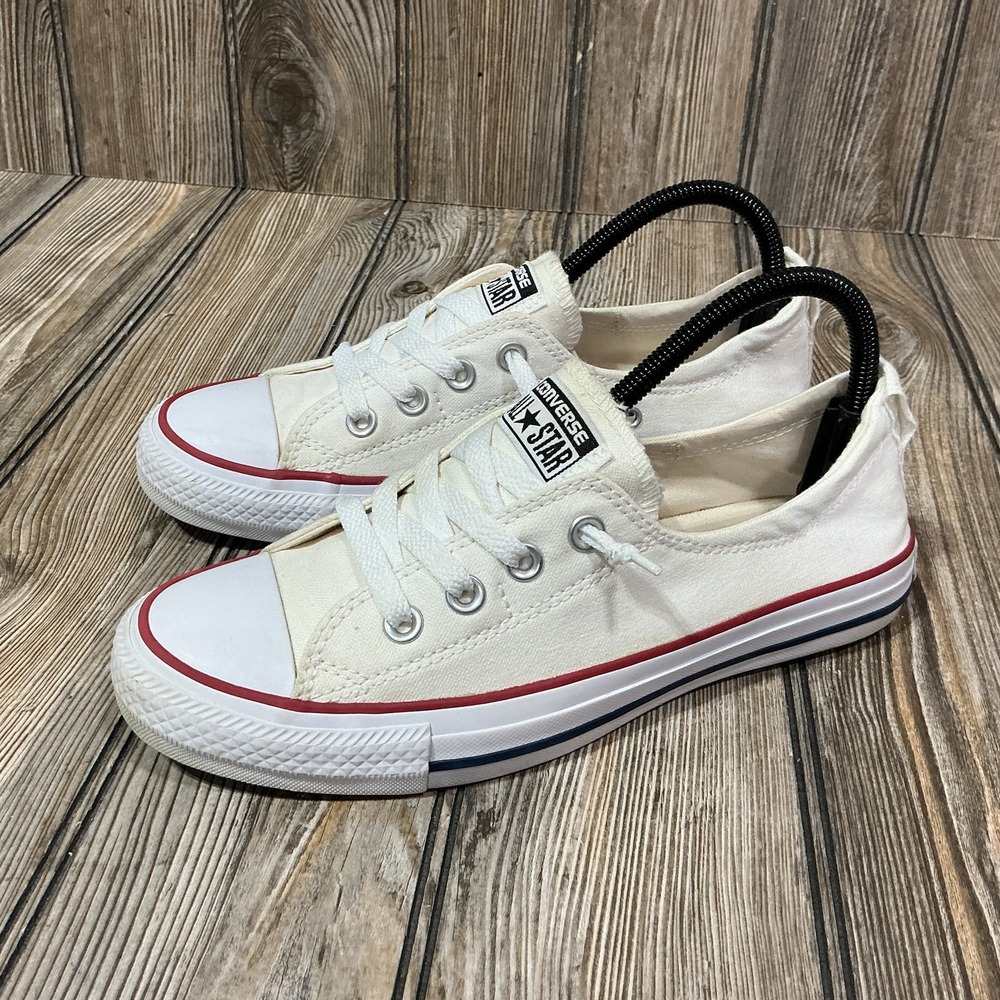 Converse Chuck Taylor Women's Shoreline Size 8 Sneaker Low White Slip On 537084F